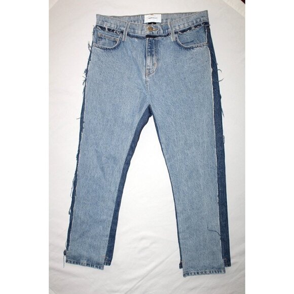 Current Elliott Somera Color Block Denims women's Straight capri jeans Size 27 - Picture 3 of 9